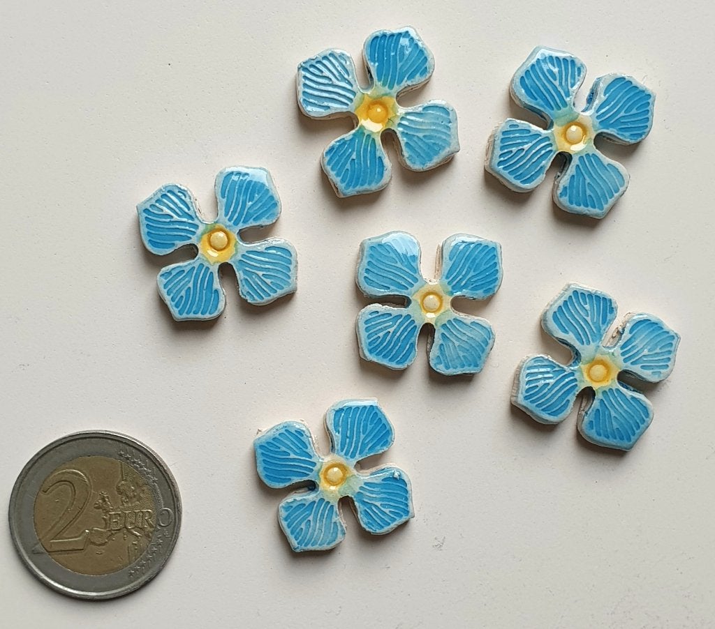 Mozaïek steentjes handgemaakte keramiek bloemetjes, H23, Verzenden, Handgemaakt, Nieuw, Natuur en Bloemen