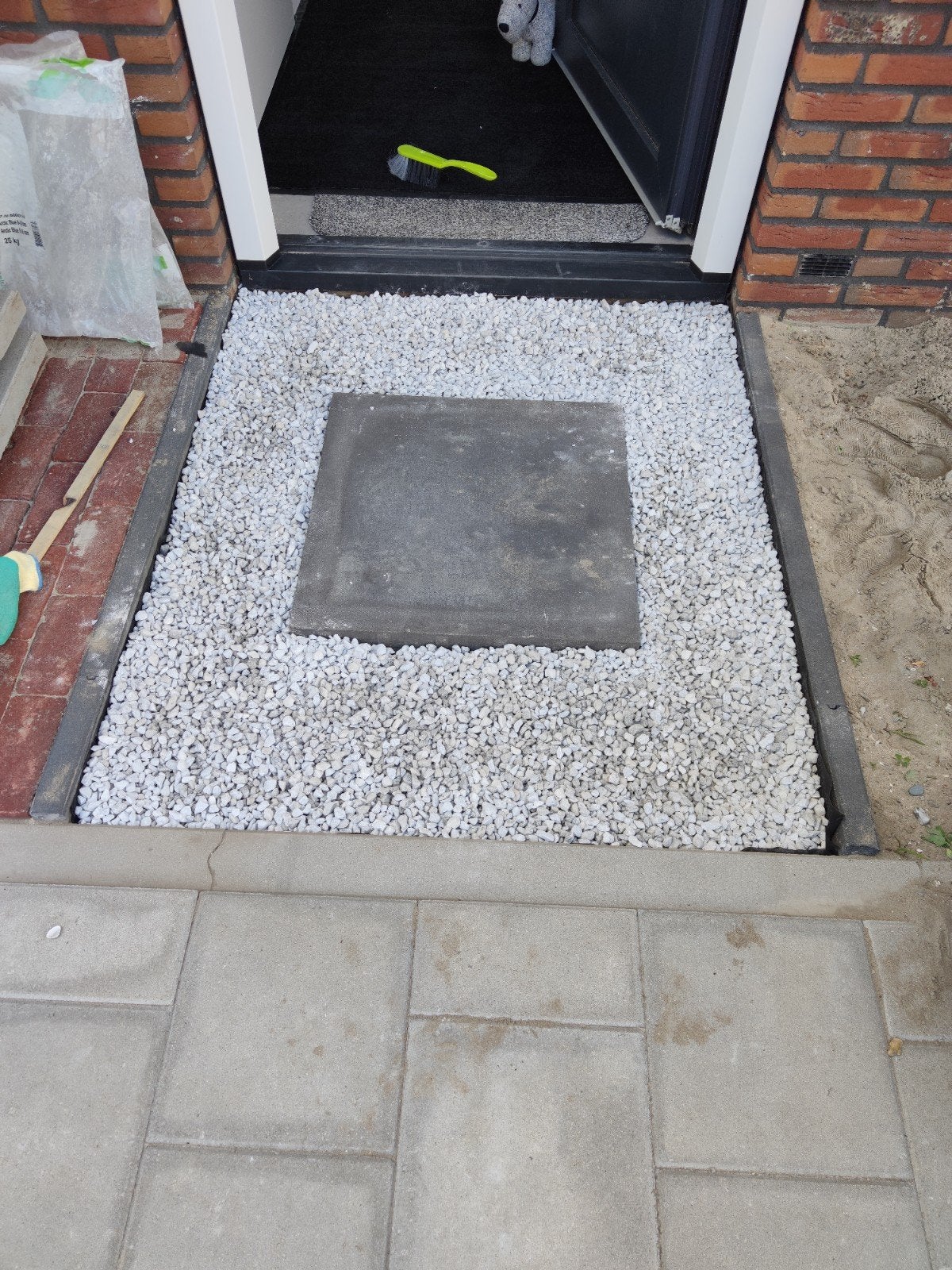 1 Antraciet betontegel 60x60 cm, Ophalen, Zo goed als nieuw, Minder dan 5 m², Beton