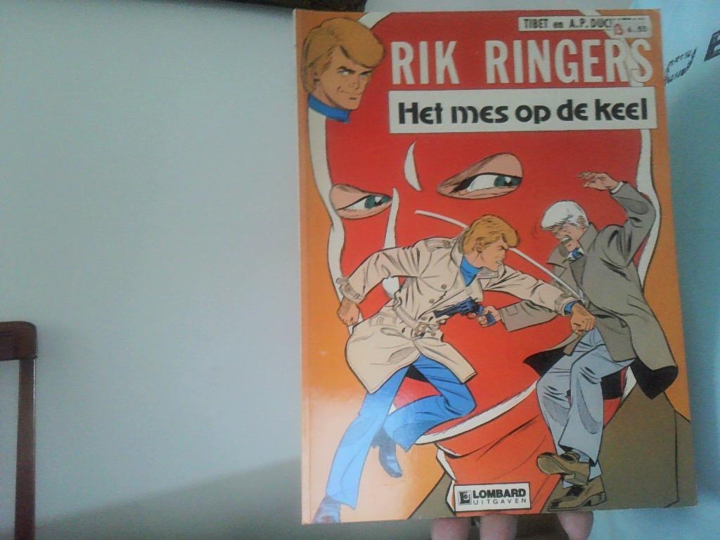 rik ringers nr 27 het mes op de keel eerste druk helmond, Eén stripboek, Verzenden, Zo goed als nieuw