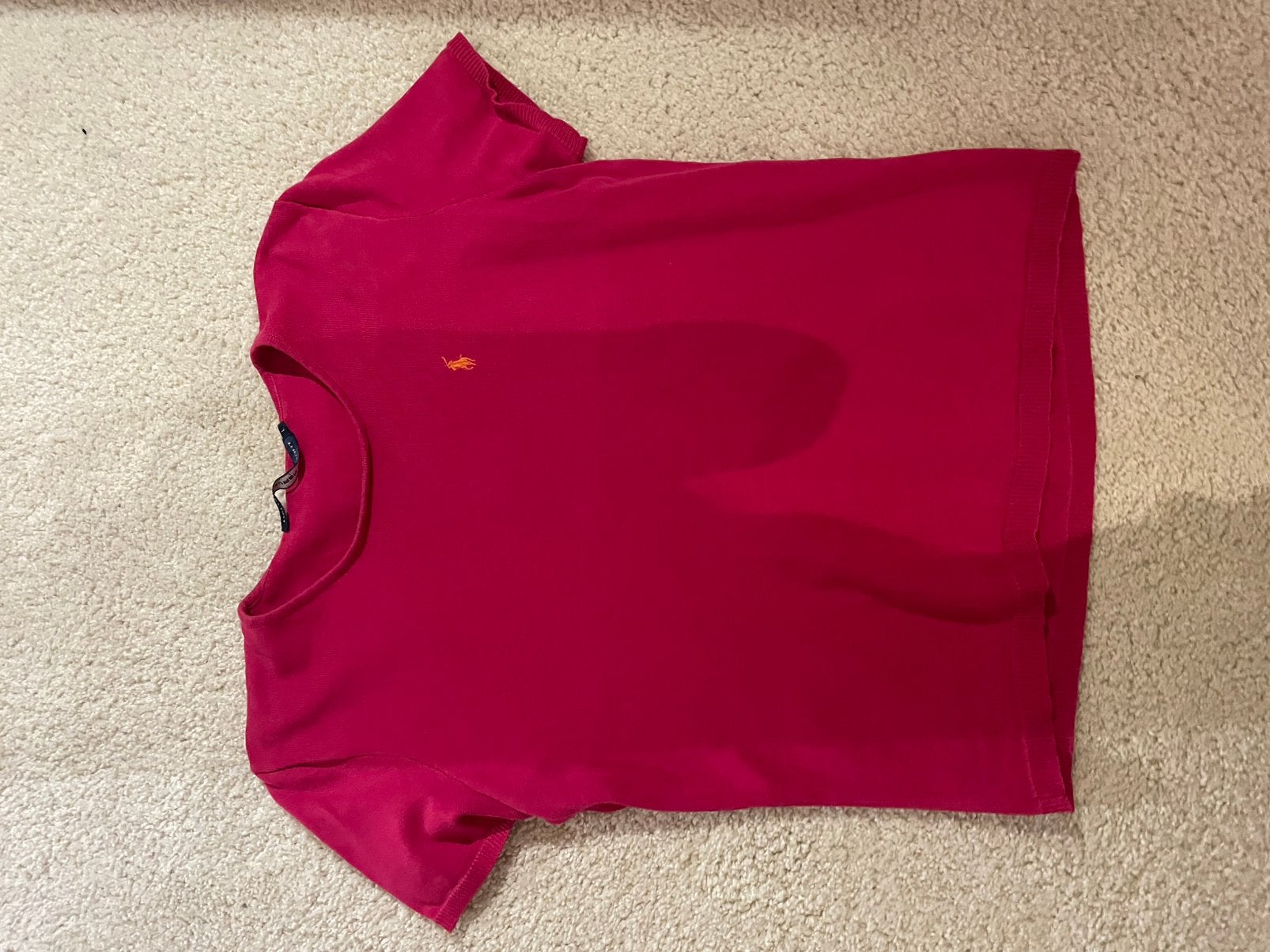 Ralph lauren shirt, Ophalen of Verzenden, Zo goed als nieuw, Korte mouw, Roze