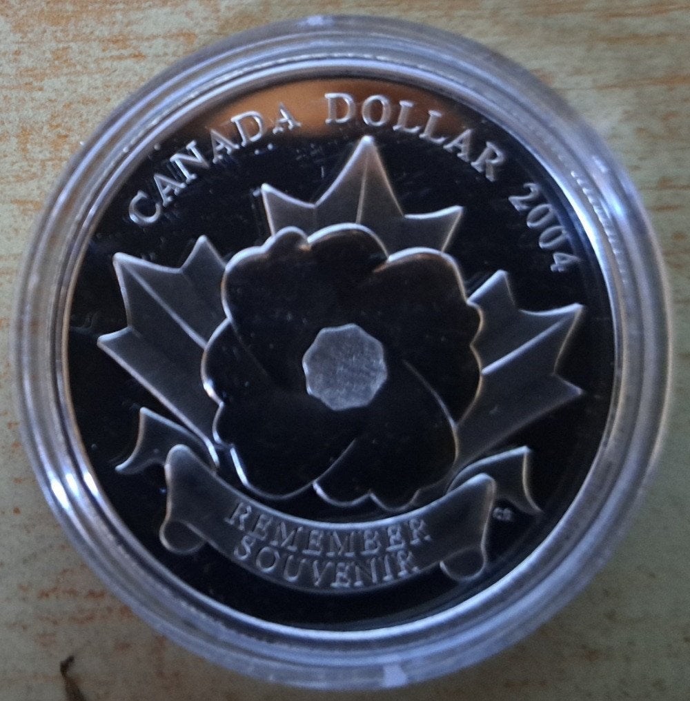 Canada, 1 Dollar 2004 - puur zilver Proof, Postzegels en Munten, Munten | Amerika, Losse munt, Noord-Amerika, Zilver, Ophalen of Verzenden