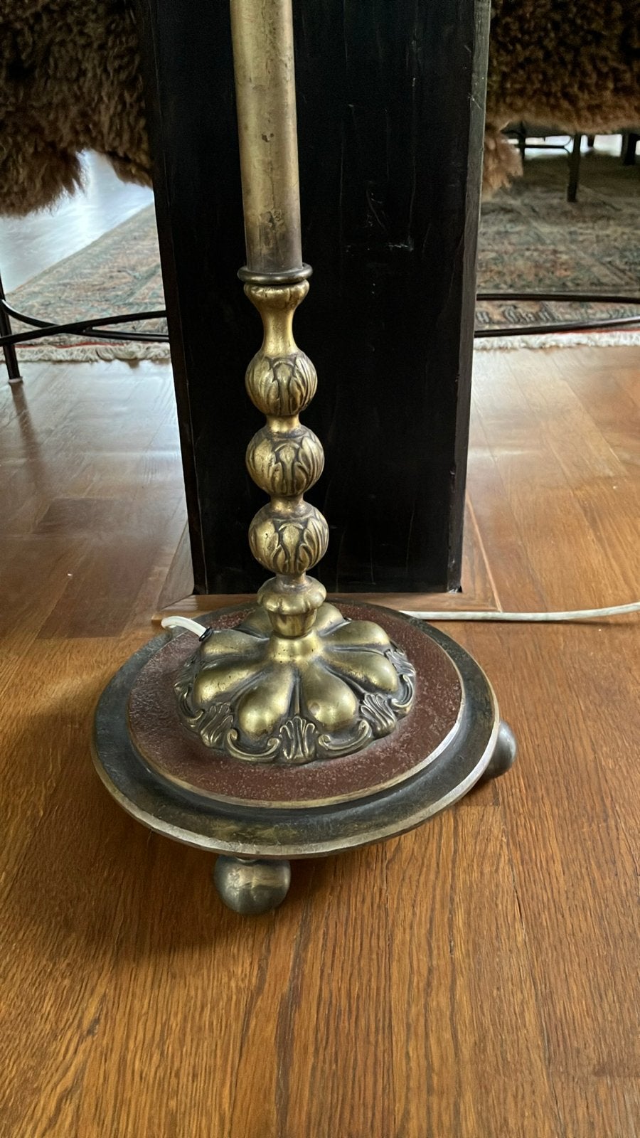 Vintage ananas-bamboe vloerlamp, Ophalen