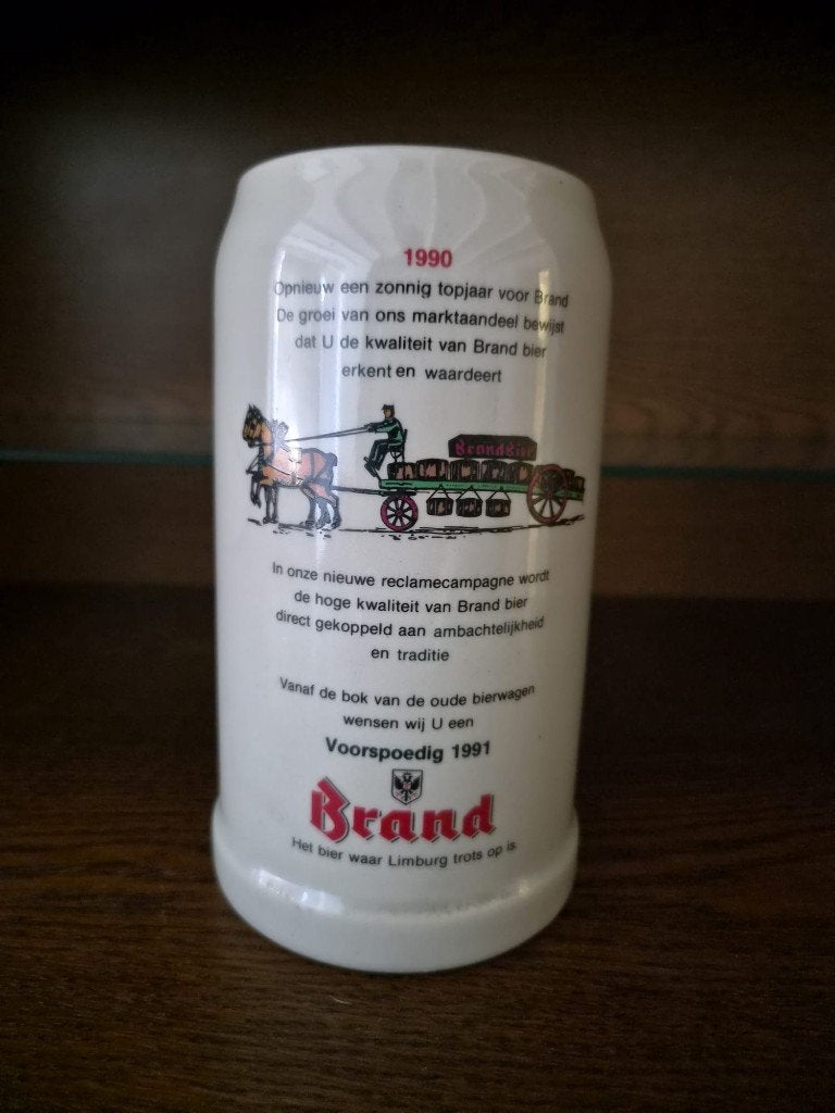 Brand Bier pul 1990-1999, Verzamelen, Ophalen, Zo goed als nieuw, Pul(len), Brand