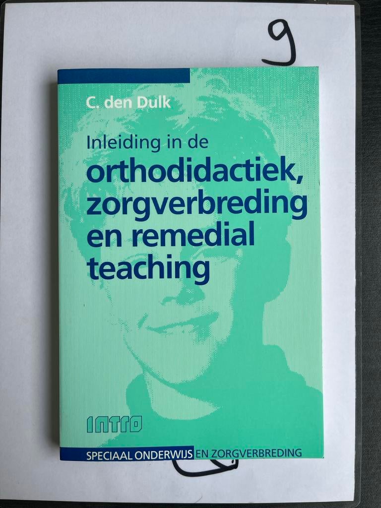 Inleiding in de orthodidactiek, zorgverbreding en remedial t, Ophalen of Verzenden, Gamma, Zo goed als nieuw, HBO