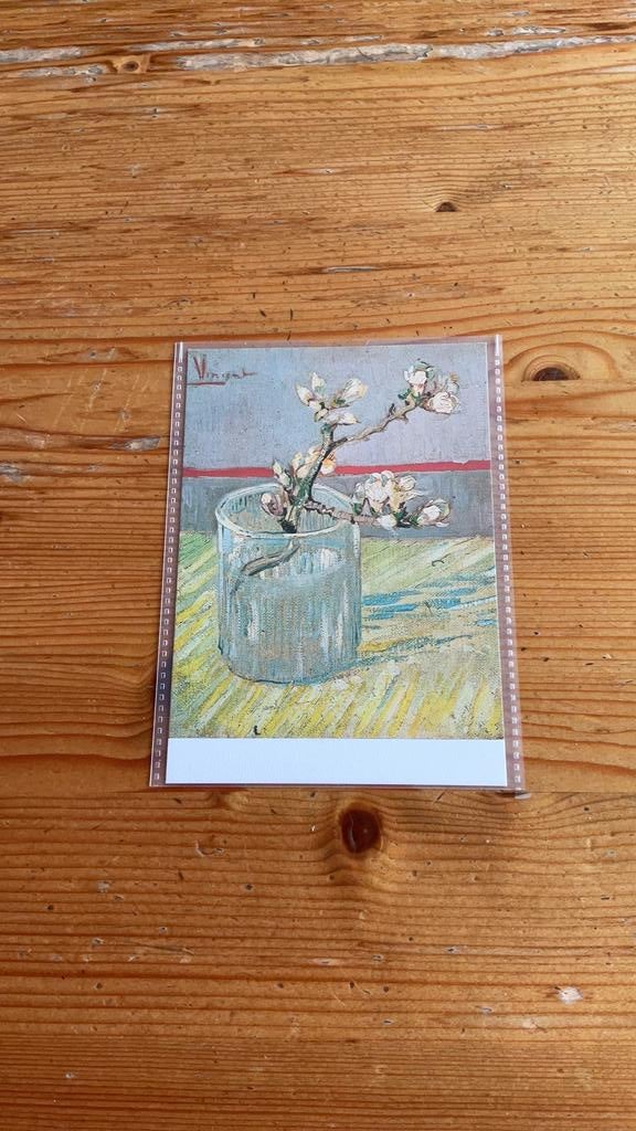 Postkaart - Bloeiend Amandeltakje - Vincent van Gogh, Ophalen of Verzenden, 1980 tot heden, Ongelopen, Natuur