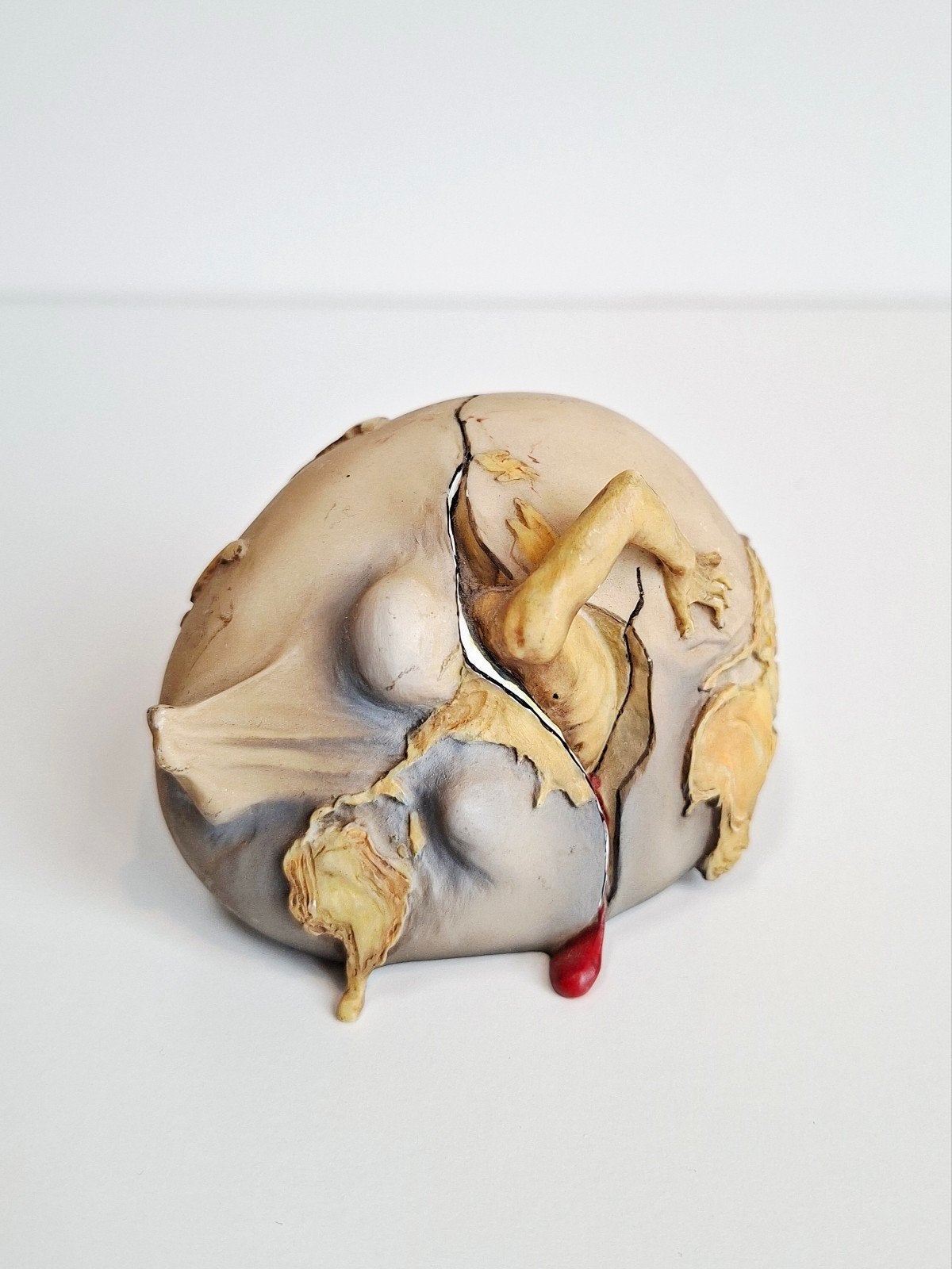 Beeld | 3D Figurine | Salvador Dali | Birth of the New Man, Ophalen of Verzenden, Gebruikt