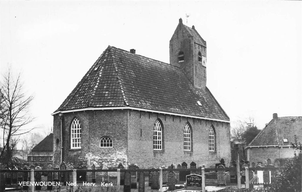 703-489-035 Veenwouden Ned Herv Kerk, Ophalen of Verzenden, Voor 1920, Friesland