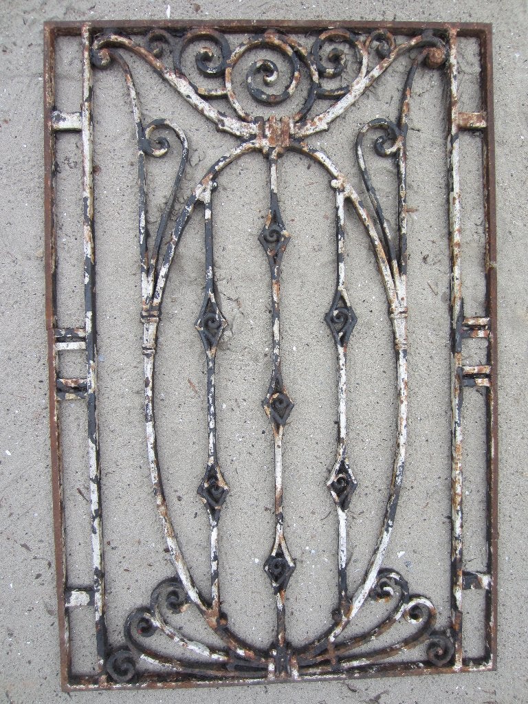 Antiek deurrooster 89,5cm x 60,5cm, Ophalen