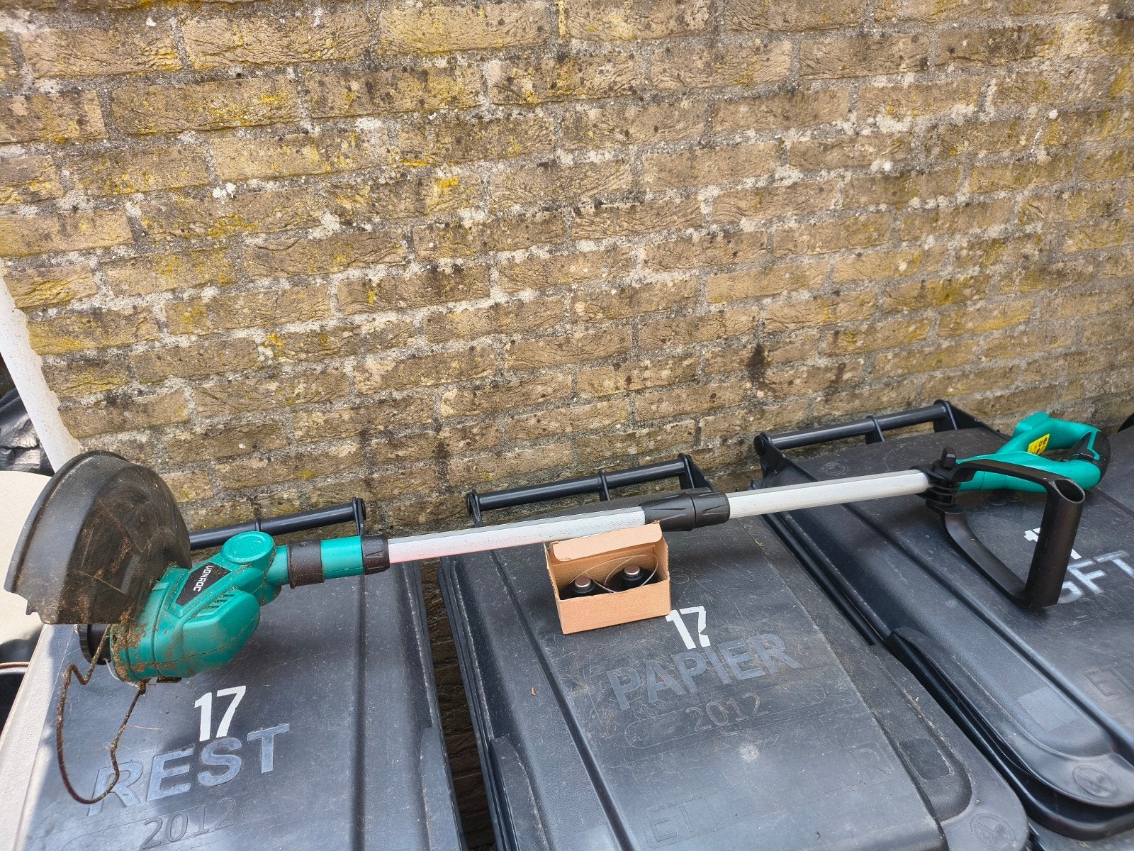 Grasmaaier op accu, Tuin en Terras, VONROC, Gebruikt, Minder dan 30 cm, Accu-grasmaaier