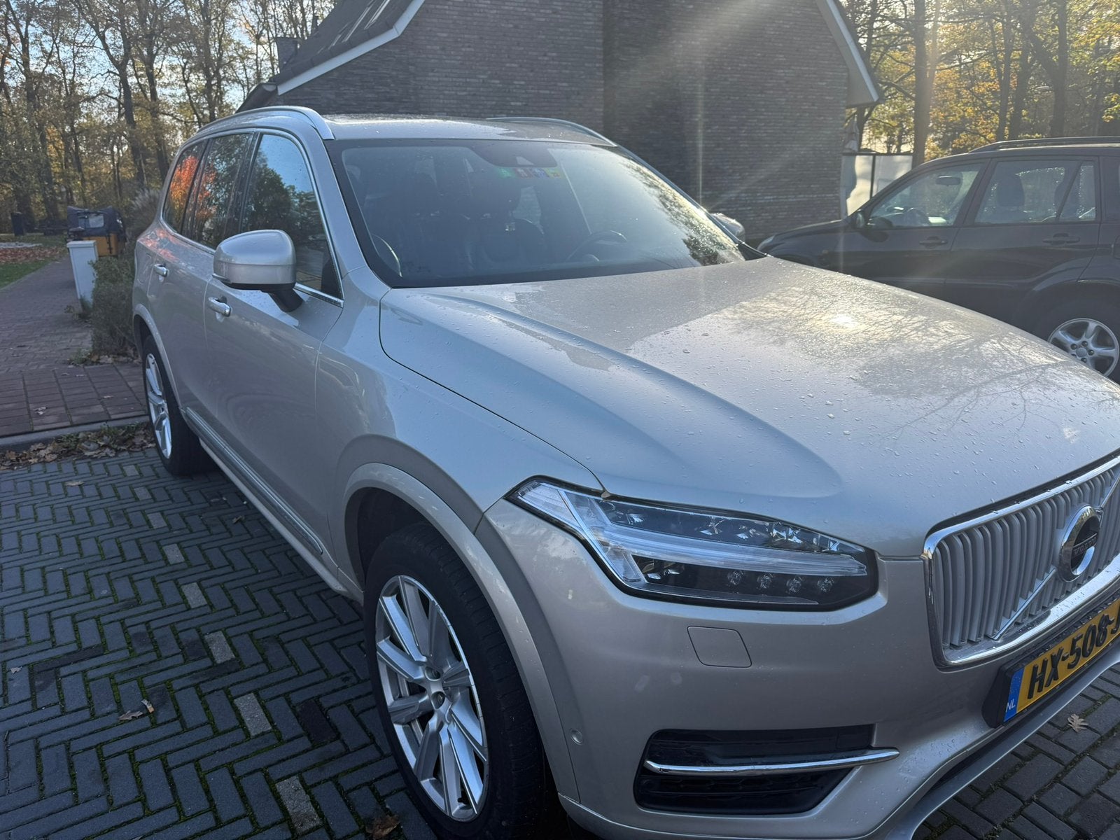 Volvo XC90 2.0 T8 Twin Engine AWD Pi-hy AUT 2015 Grijs, Auto's, Lichtsensor, 1969 cc, 320 pk, 7 stoelen