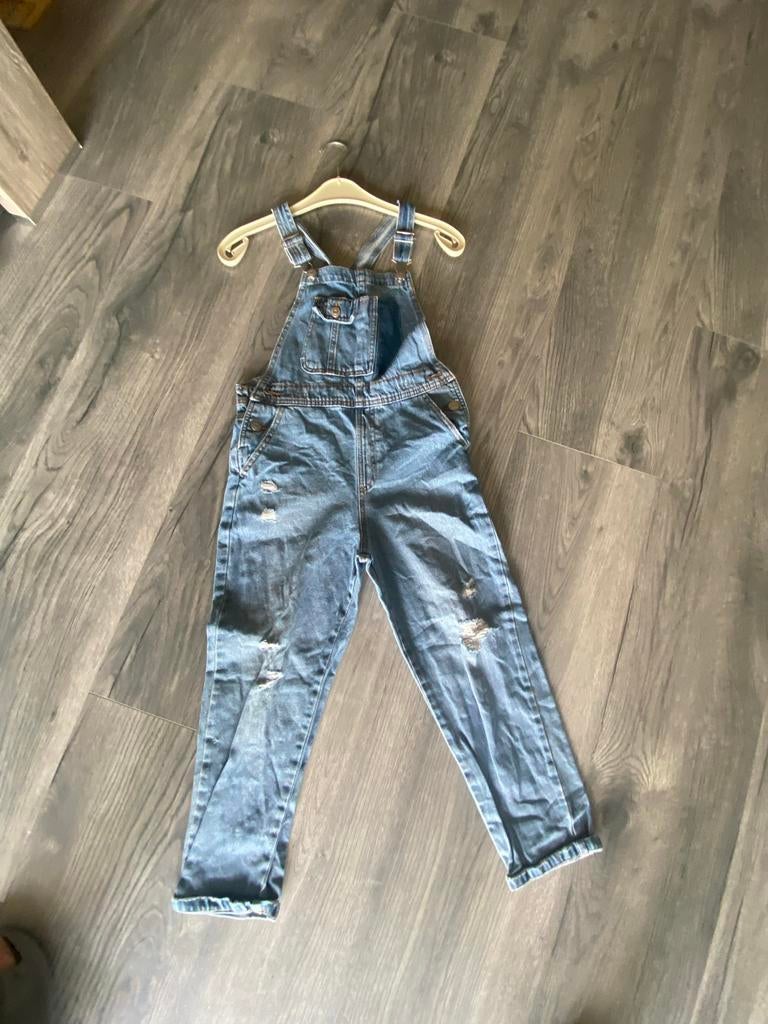 Zara spijker tuinbroek / salopette maat 140 als nieuw, Ophalen of Verzenden, Zo goed als nieuw, Jongen of Meisje, Broek