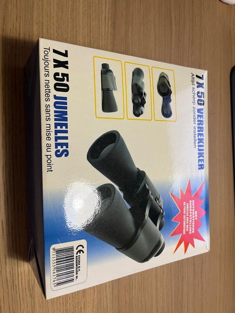 Nieuwe 7x50 Verrekijker –Automatisch Scherpstellen (In Doos), Audio, Tv en Foto, Optische apparatuur | Verrekijkers, Ophalen, Nieuw