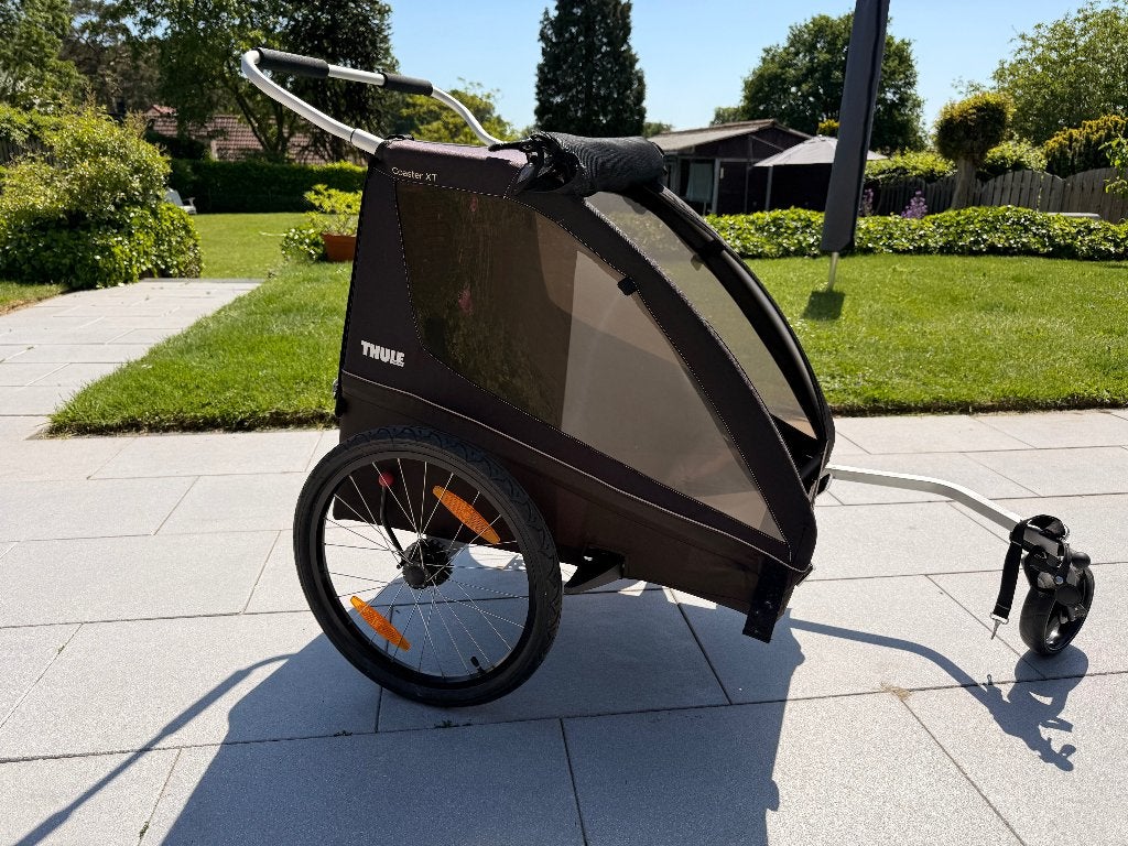 Zeer complete Thule Coaster XT Fietstrailer / Kinderwagen, Fietsen en Brommers, Fietsaccessoires | Aanhangers en Karren, Zo goed als nieuw
