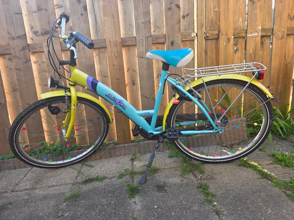 Meisjes fiets 26 inch, Fietsen en Brommers, Terugtraprem, Gebruikt, Versnellingen, Fun you