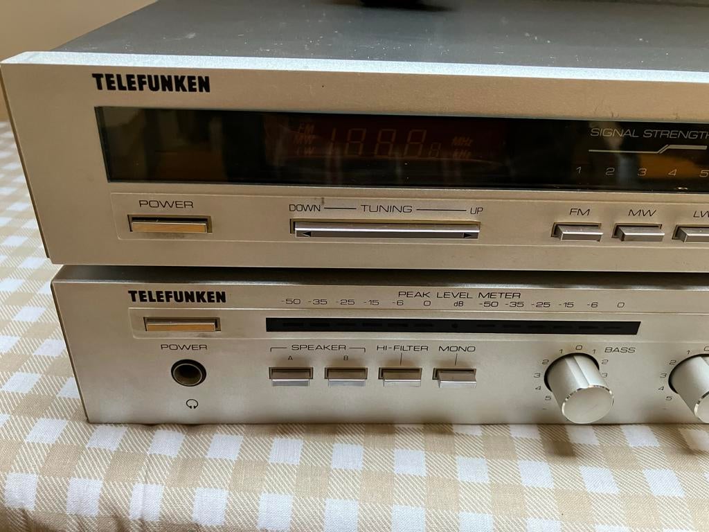 Telefunken A80 Versterker & T90 Tuner - Goede Staat, Audio, Tv en Foto, Versterkers en Receivers, Ophalen of Verzenden, Gebruikt