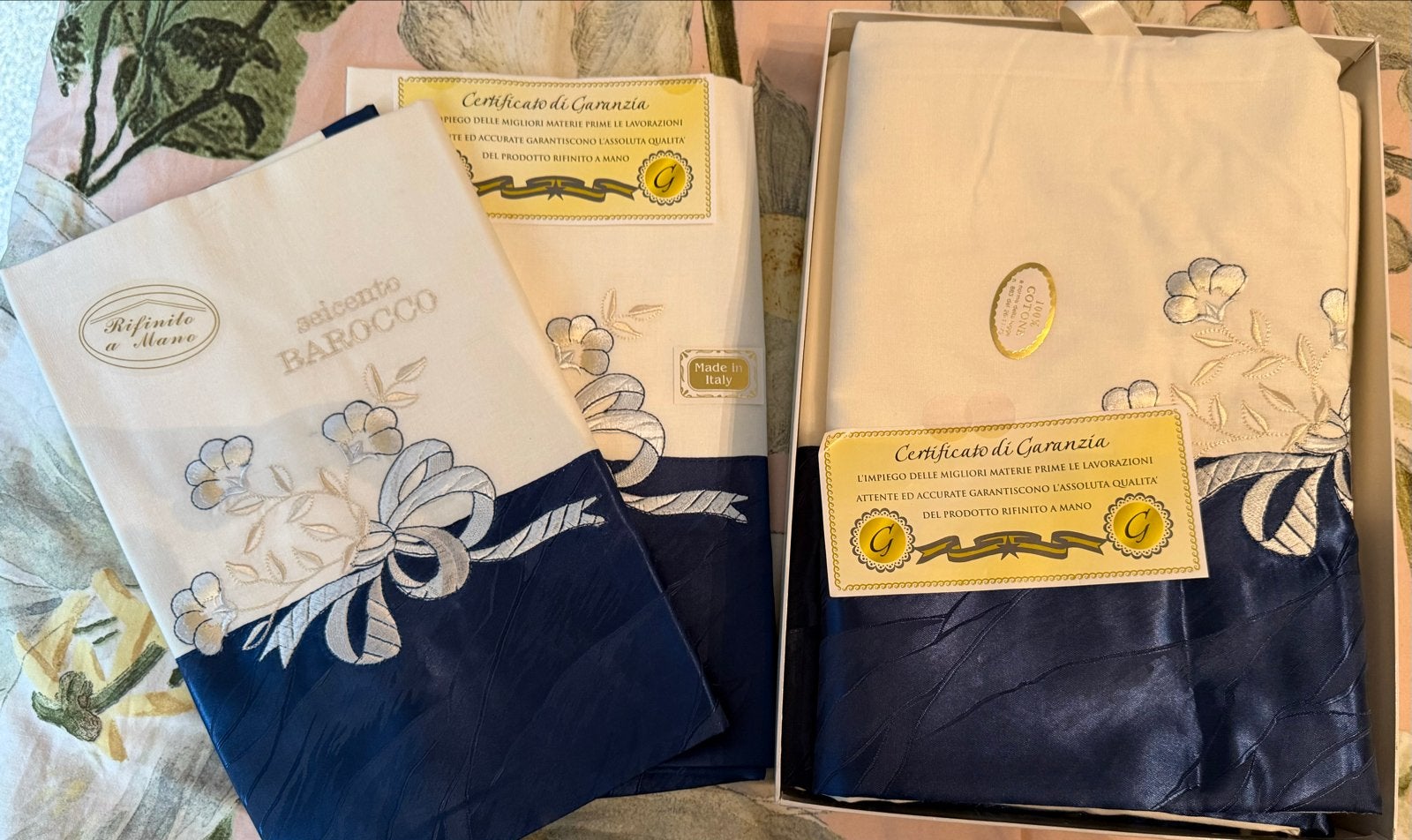 Luxe Barocco Dekbedovertrekset - Nieuw in doos, Meerkleurig, Dekbedovertrek, Katoen, Ophalen of Verzenden