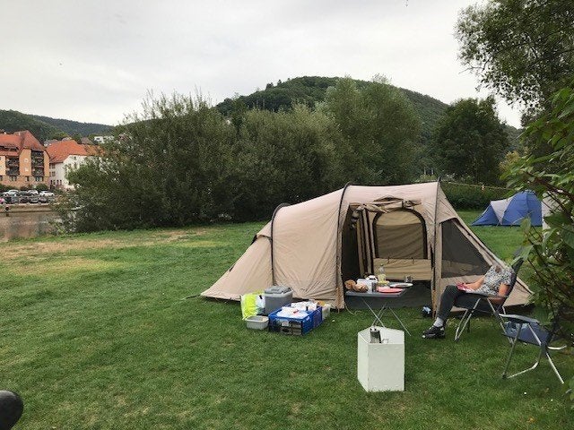 Eureka tunneltent 4 pers, Caravans en Kamperen, Tenten, Ophalen, Gebruikt, Tot en met 4