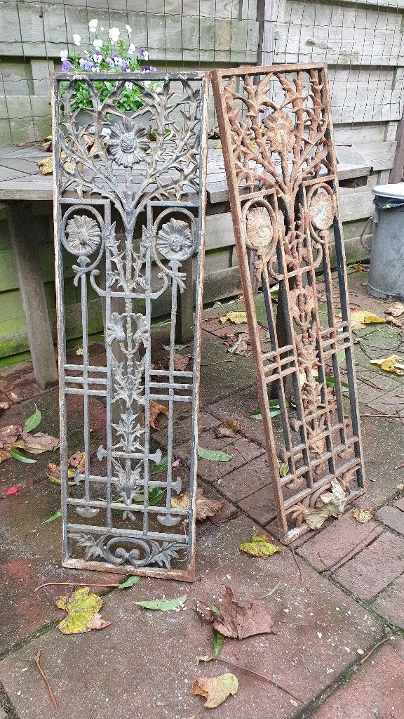2 Gietijzeren deurroosters, Antiek en Kunst, Ophalen