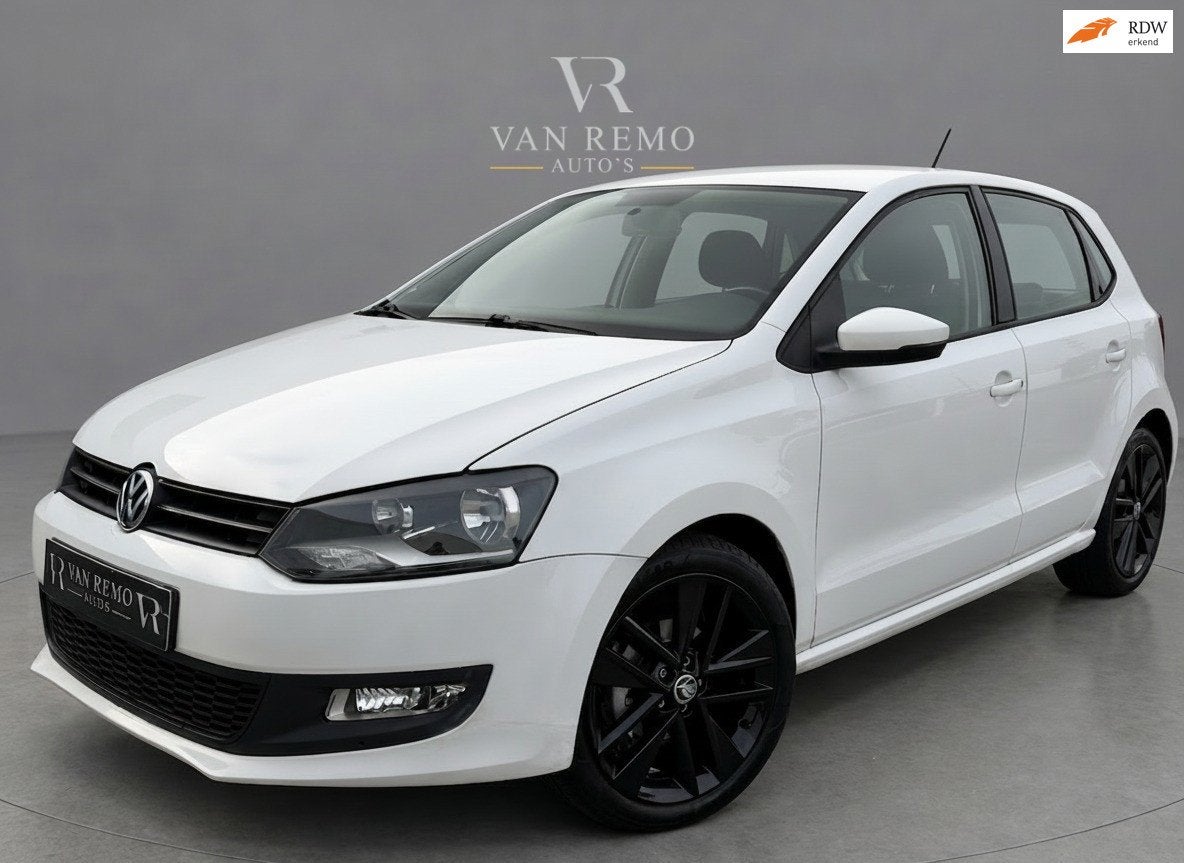 Volkswagen Polo 1.2-12V Comfortline|Airco|BT Audio|Cruise|Na, Voorwielaandrijving, Euro 5, 967 kg, Zwart