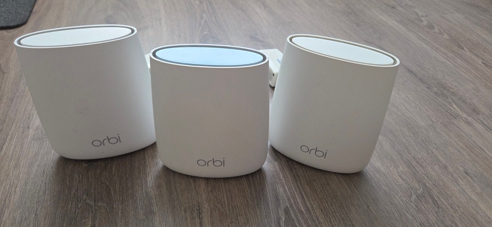 Netgear Orbi AC2200 Tri-band WiFi-systeem (RBR20 + 2x RBS20), Ophalen of Verzenden, Gebruikt, Router, Netgear Orbi