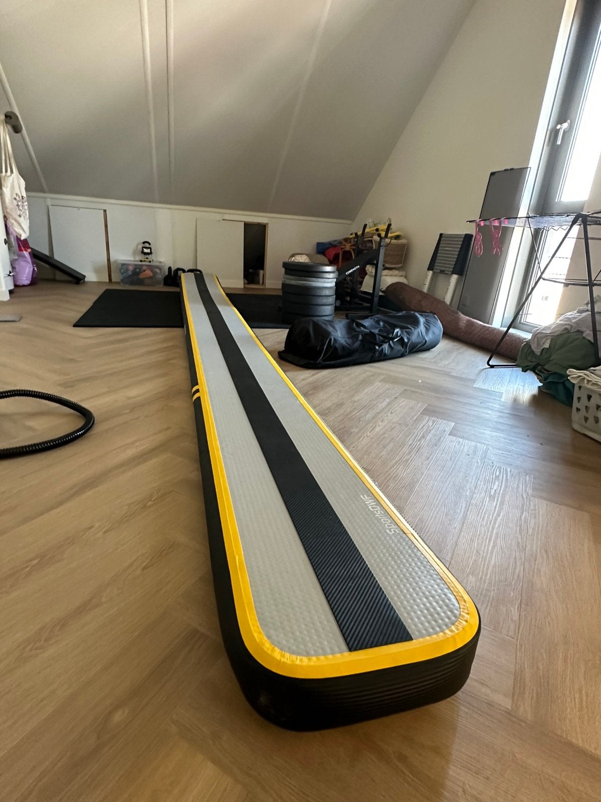Airtrackfactory Airbeam XL (5 meter lang) kleur zwart, Ophalen, Materiaal, Zwart, Nieuw