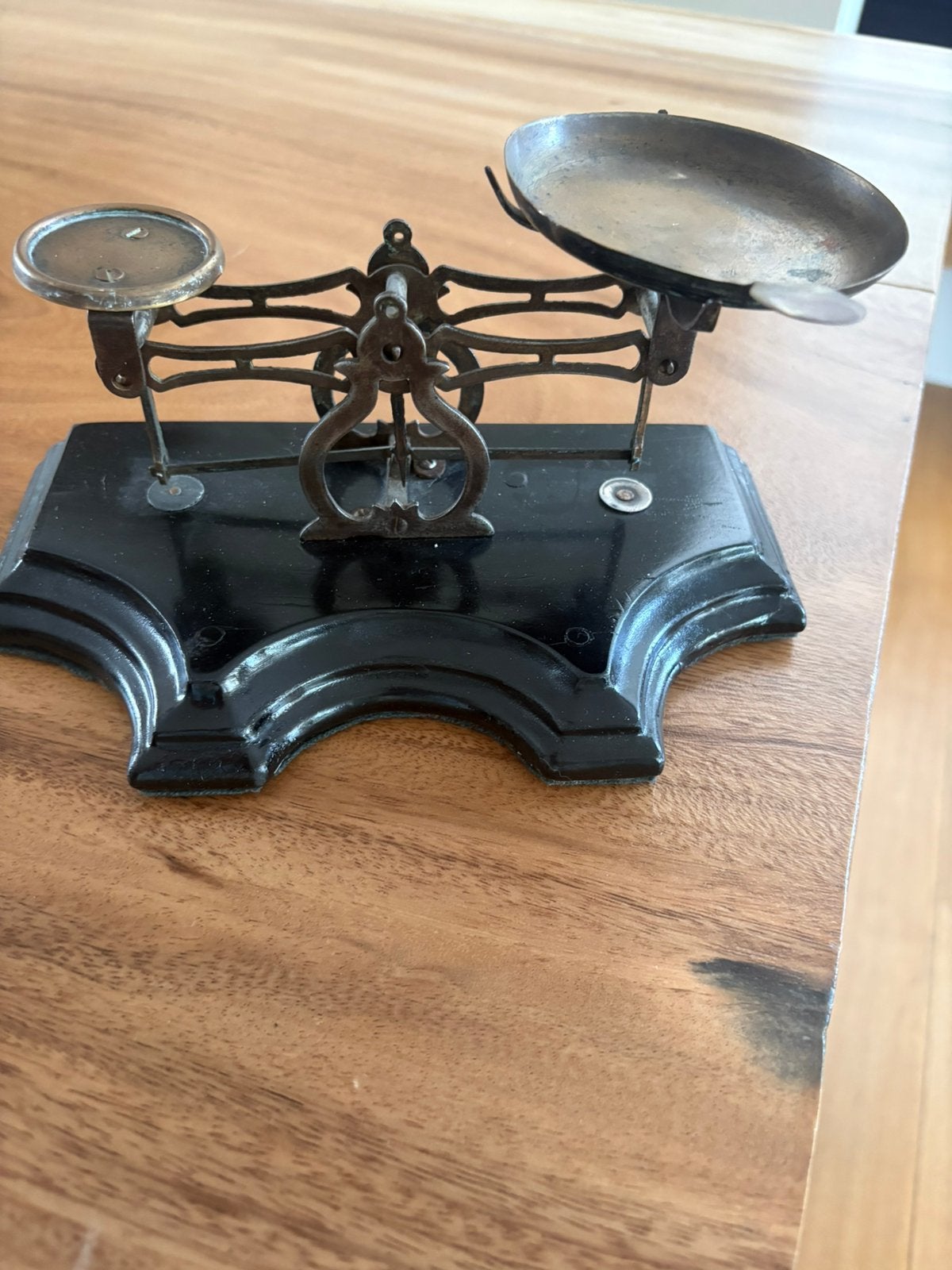 Antieke apothekers weegschaal 21 cm, Antiek en Kunst, Ophalen of Verzenden