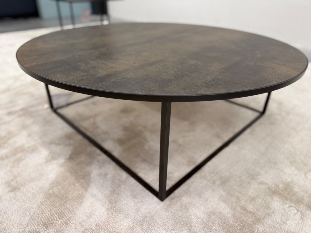 Nieuw Leolux Prismo Salontafel Kerakiek Iron Moss Tafel 100, Overige materialen, Leolux, 50 tot 100 cm, Info@leolux.nl