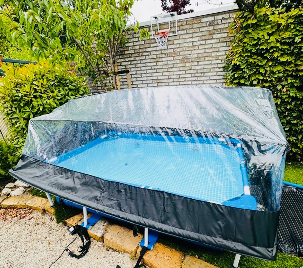 Intex Zwembad 2.2x1.5m Compleet met Filter, Solar Mat & Koep, Tuin en Terras, Zwembaden, Ophalen, Gebruikt, Minder dan 80 cm, Minder dan 200 cm