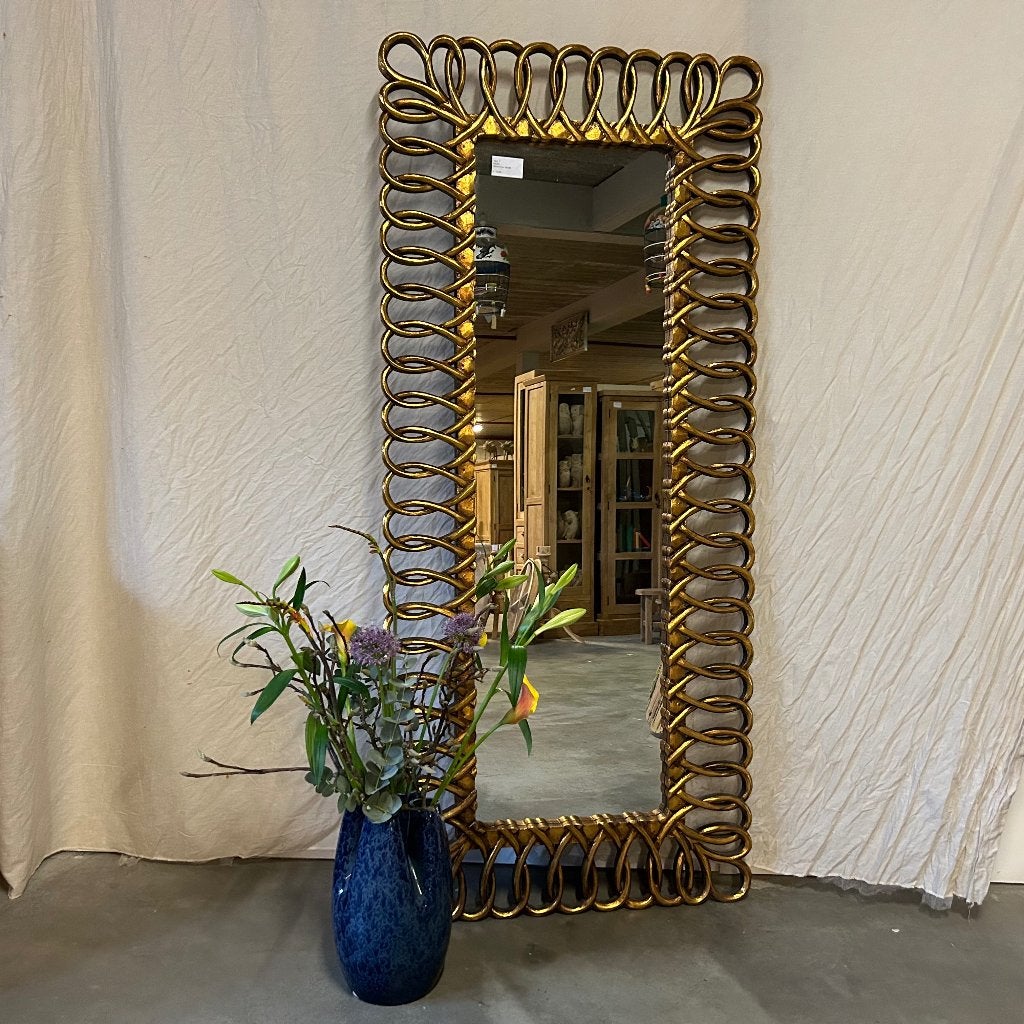 spiegel goud met een lijst van 180 x 80 cm - Gratis bezorgd, TTM Wonen, Meubels – (Perzische) Tapijten en Woonaccessoires, Taag 63, 2491 CS, Den Haag (Forepark)