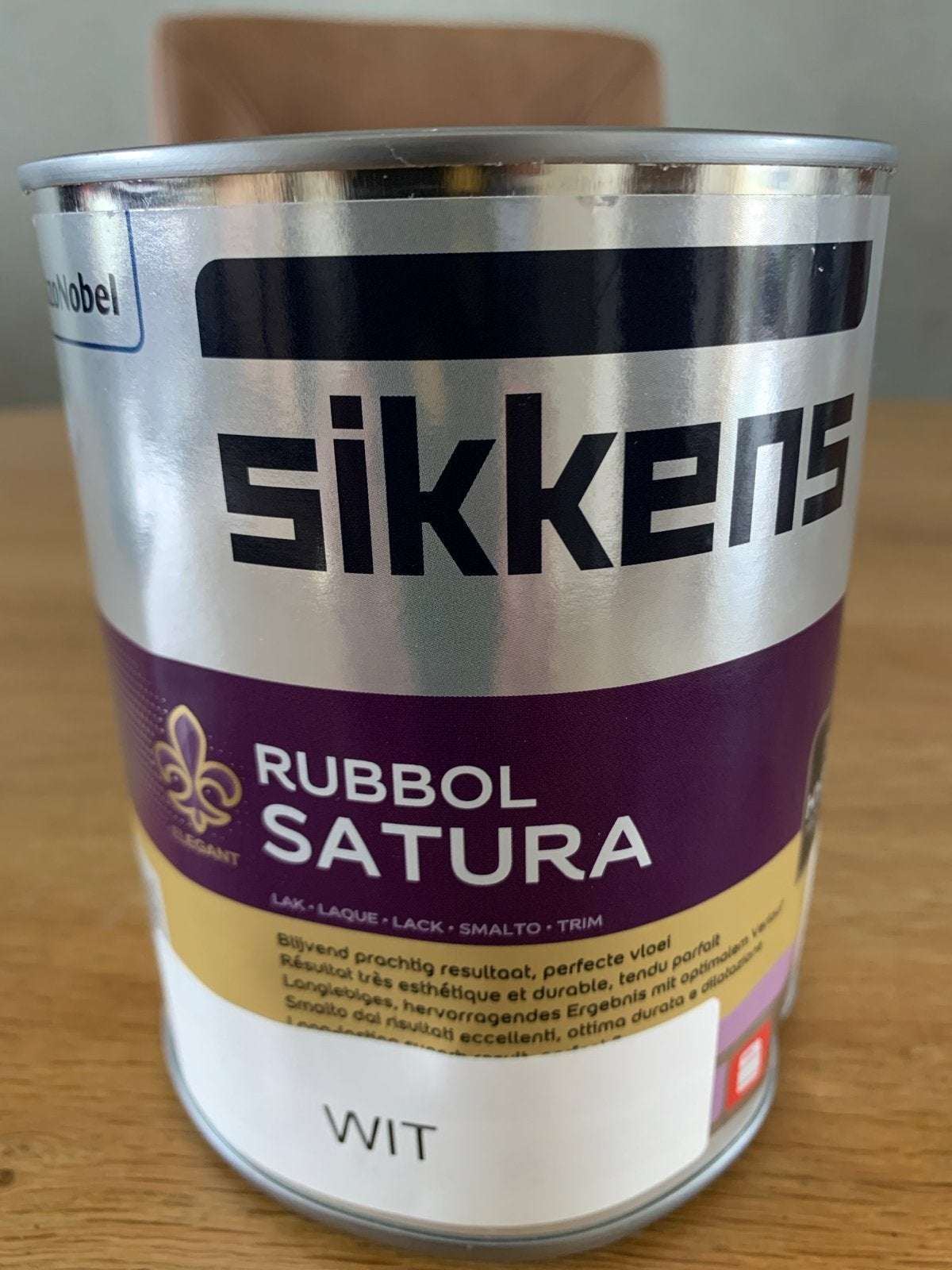 Sikkens Rubbol Satura Buitenverf Wit 1 Liter, Doe-het-zelf en Verbouw, Schildersmaterialen, Ophalen of Verzenden, Nieuw, Overige typen