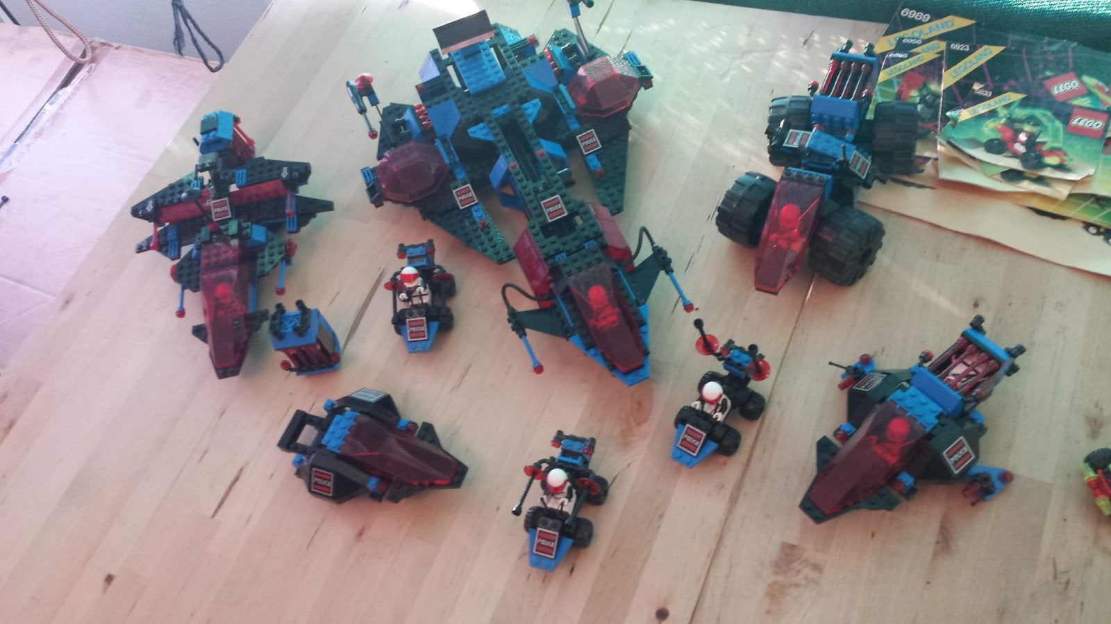 Lego Space police. 5 set inc.  losse space police bricks, Gebruikt, Lego, Inclusief instructies, Ophalen of Verzenden