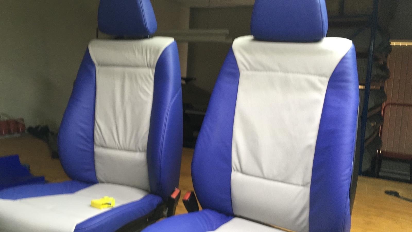 Lederen bekleding BMW 1 Serie E87 - Blauw/Grijs, Ophalen, Gebruikt, BMW