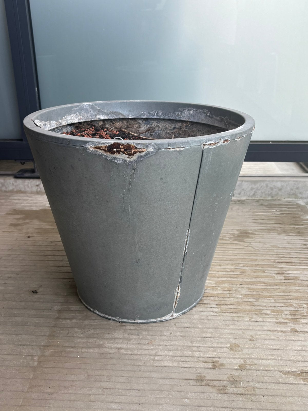 GRATIS Plantenbak, Ophalen, Gebruikt, Metaal