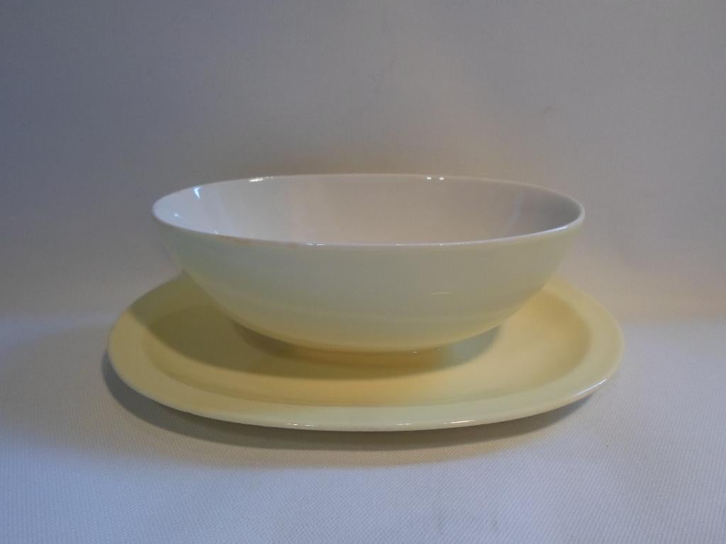 Pastel Schaal en Sauskom Sphinx P. Regout, Antiek en Kunst, Antiek | Servies los, Ophalen of Verzenden