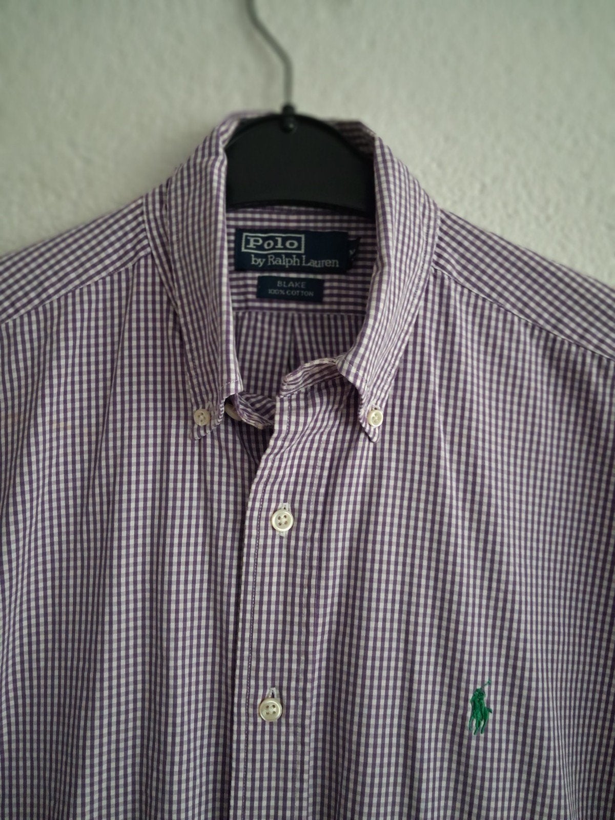 Polo Ralph Lauren Blake overhemd, paars geruit, maat M, Kleding | Heren, Overhemden, Paars, Halswijdte 39/40 (M), Ophalen of Verzenden