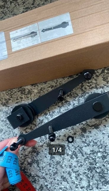 Loftdeur systeem (mini) – zwart – zonder rails - NIEUW, Ophalen of Verzenden, Nieuw, Rvs, Scharnier