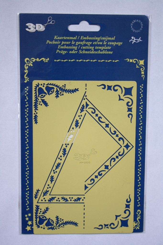 Marianne D 3D Kaart/Embos/Snijmal vijfhoek KM3330, Verzenden, Nieuw, Kerst, Pons of Mal