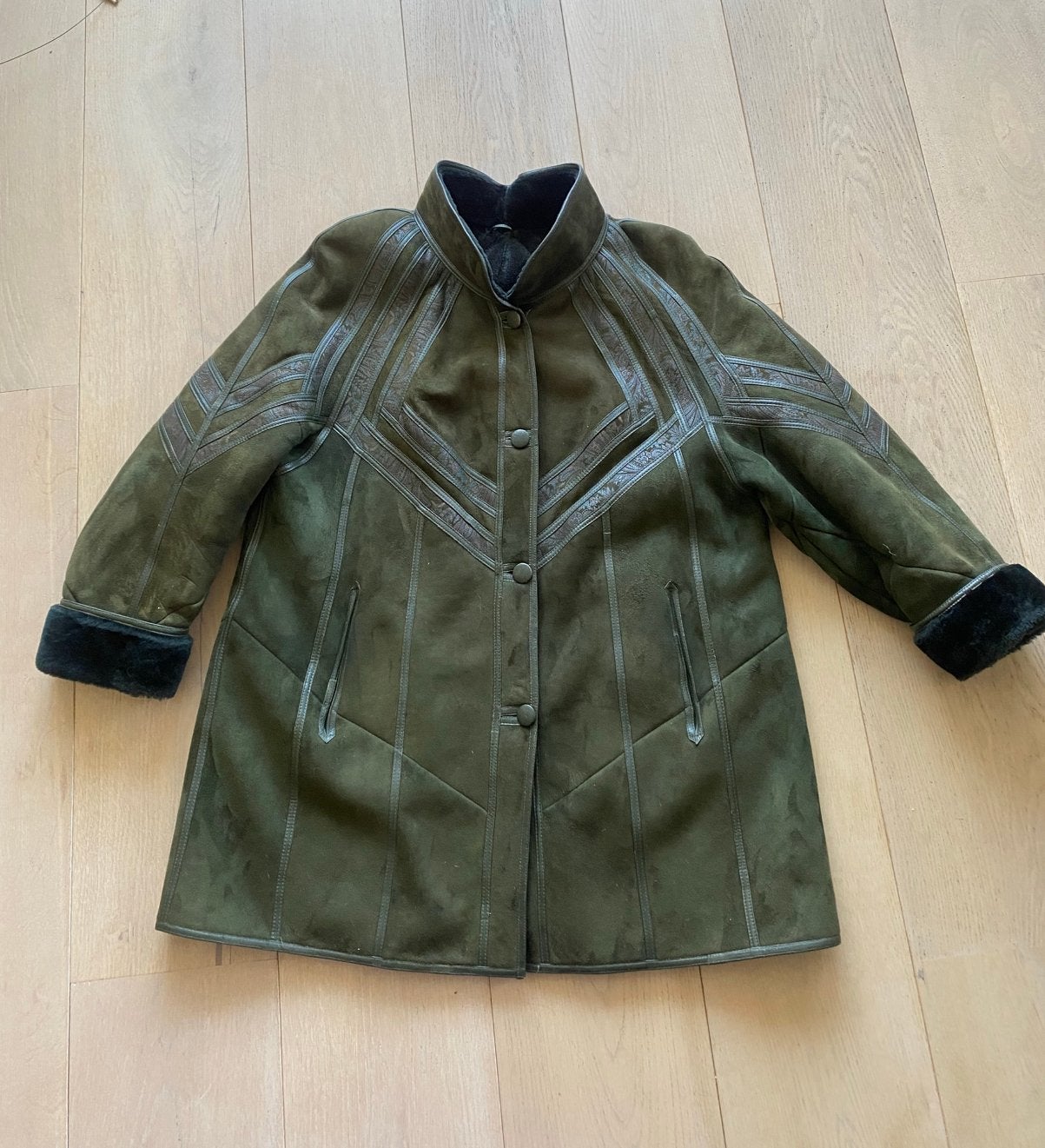 Lammycoat L, Ophalen of Verzenden, Zo goed als nieuw, Maat 42/44 (L), Groen