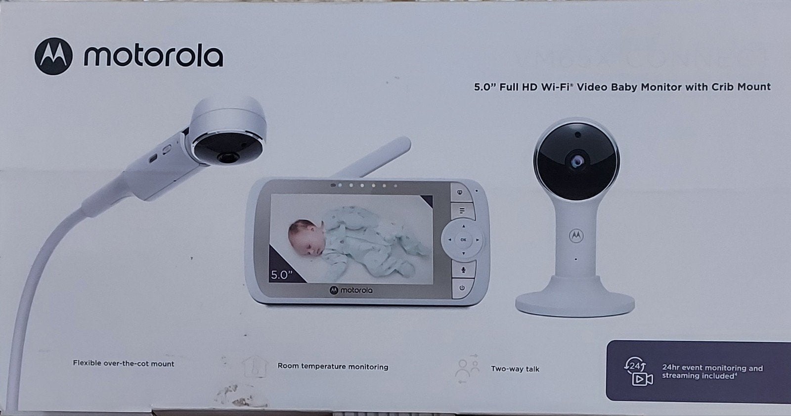 Motorola VM65X Connect - Halo Video Baby Monitor, Ophalen of Verzenden, Zo goed als nieuw, 250 meter of meer, Camera