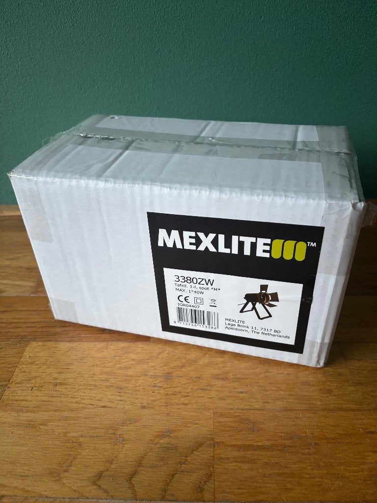 Mexlite Carre tafellamp - Nieuw!, Dimbaar, Overige merken, 27 cm, Nieuw