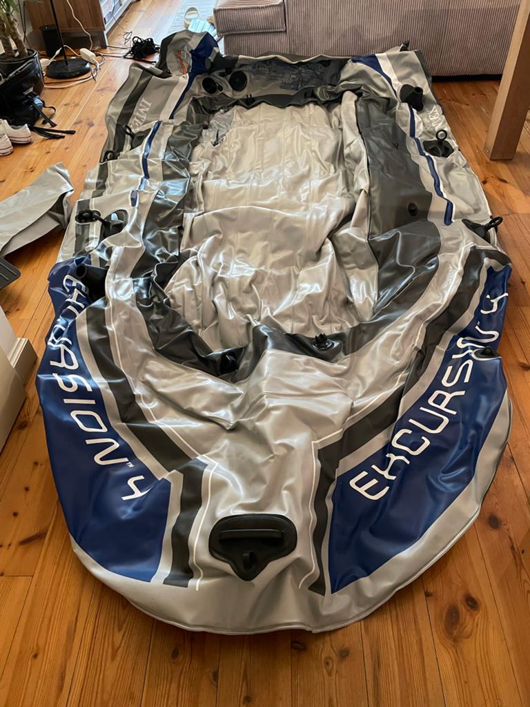 Intex Excursion 4 opblaasboot, Watersport en Boten, Kano's, Gebruikt, Overige typen, Ophalen