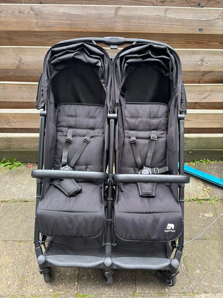 Deryan Rolo x2 Dubbele Buggy, Ophalen, Zo goed als nieuw, Kinderwagen of Buggy