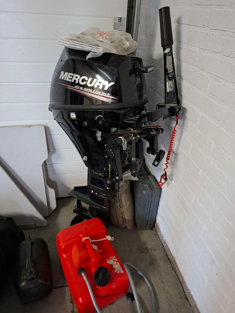 Mercury buitenboordmotor 9.9 pk 4 takt (kortstaart), Ophalen, Gebruikt, 5 tot 10 pk, Viertaktmotor