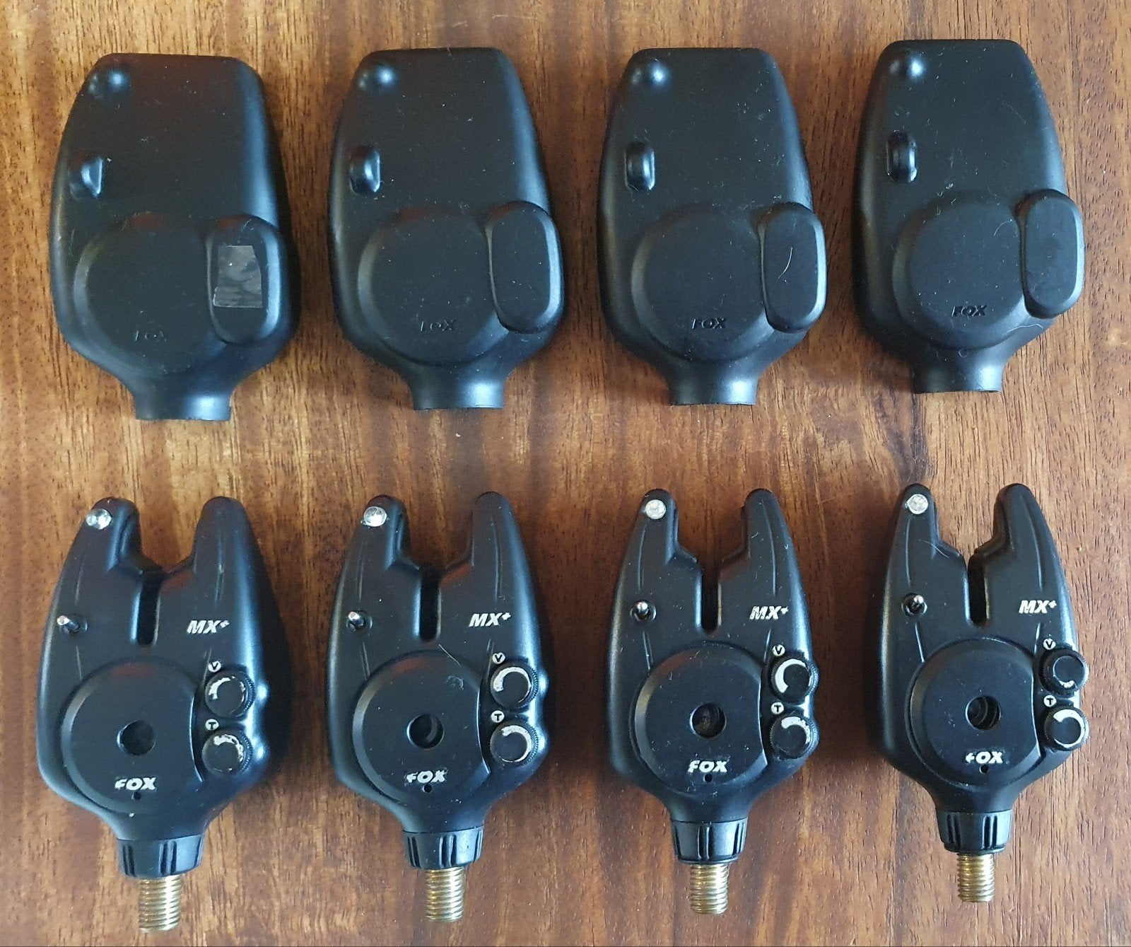 Fox Micron MX+ set van 4 met hardcases - 1 licht batterijlek, Ophalen, Gebruikt, Werphengel
