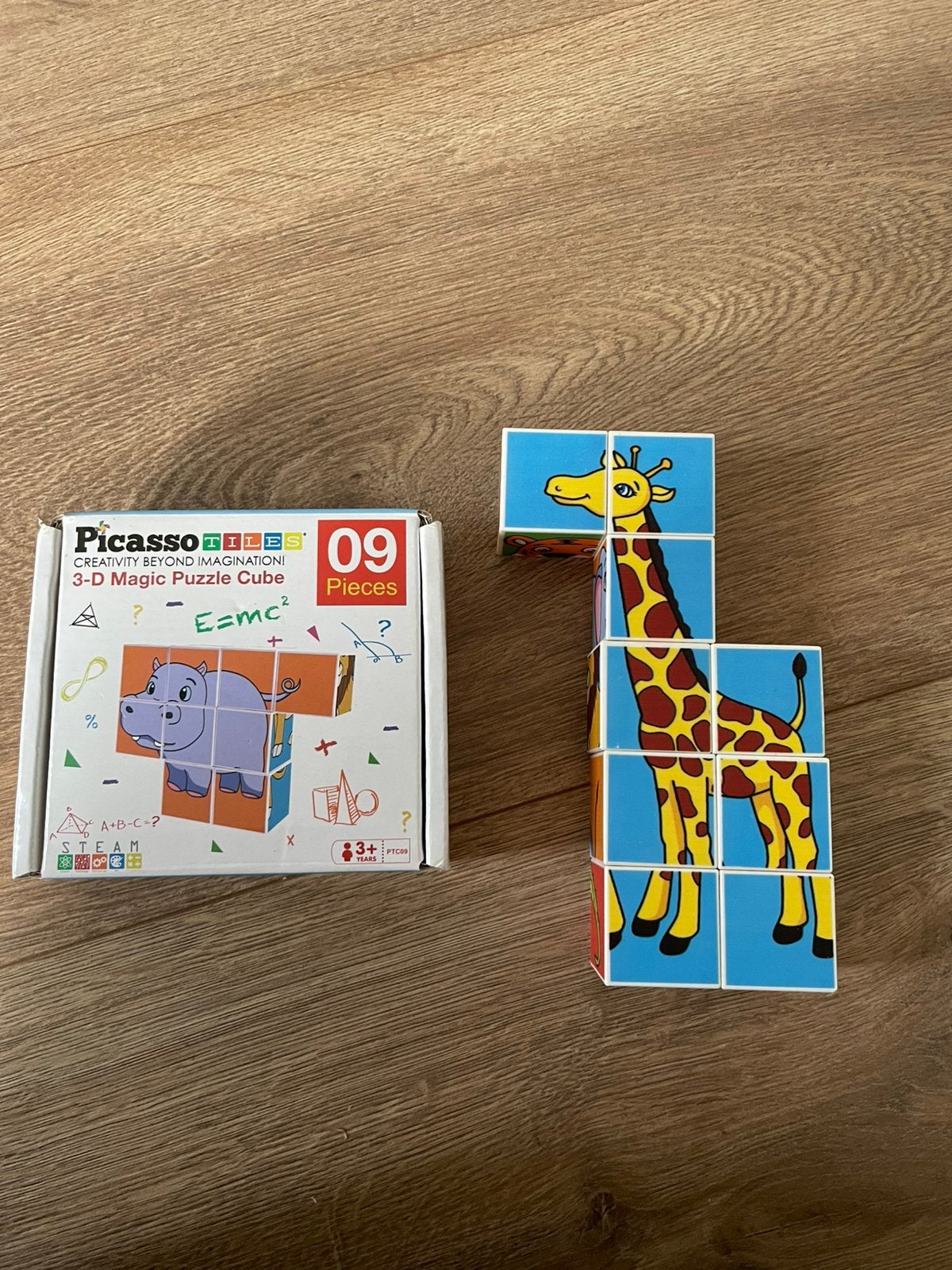Picasso Tiles 3D Puzzle Cube, Ophalen of Verzenden, Minder dan 10 stukjes, Zo goed als nieuw, 4 tot 6 jaar