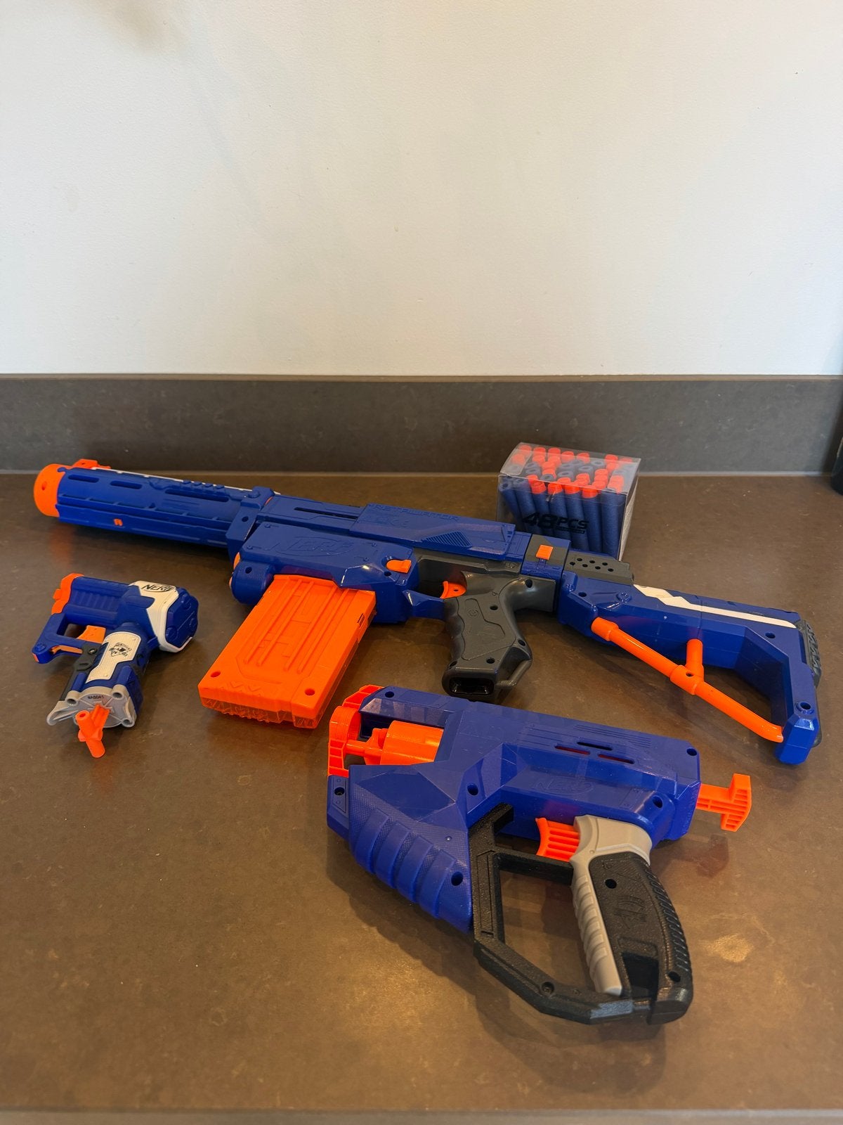 Complete Nerf set, inclusief darts, Ophalen of Verzenden, Gebruikt