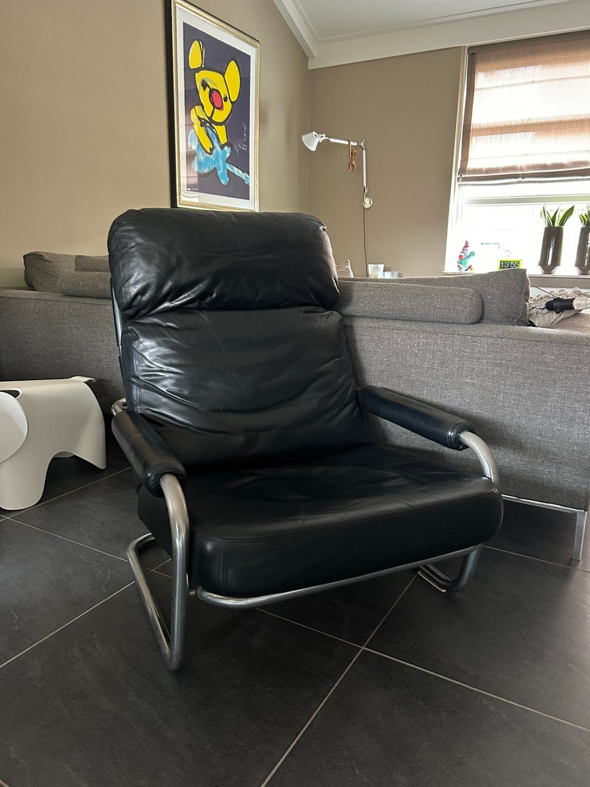 Prachtige Gelderland 601 Meneer Oberman fauteuil, Ophalen, Zo goed als nieuw, 50 tot 75 cm, Leer