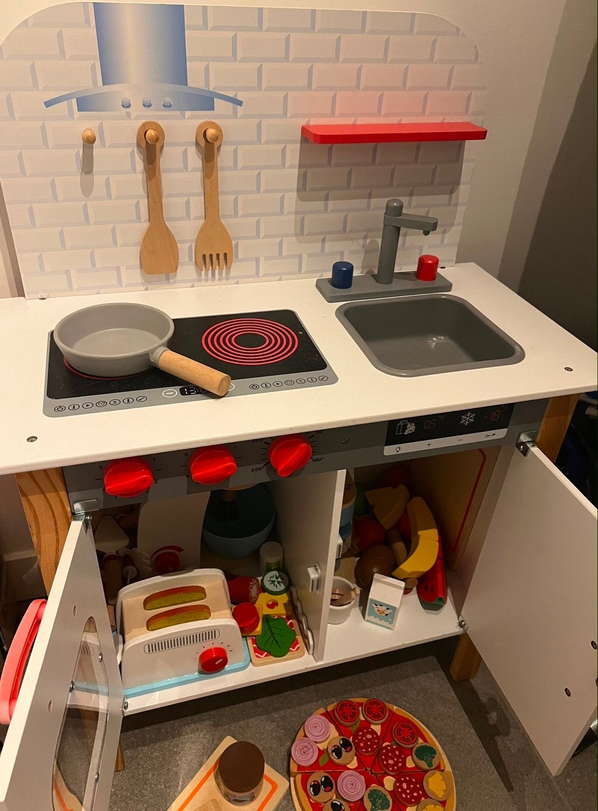 Houten Speelkeuken met Accessoires, Ophalen, Zo goed als nieuw, Hout, Speelkeuken