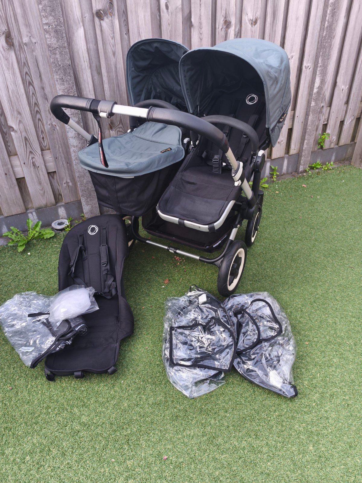 Bugaboo mono/ donkey 2  zwart/ groen, Kinderen en Baby's, Kinderwagens en Combinaties, Zo goed als nieuw, Bugaboo, Ophalen of Verzenden