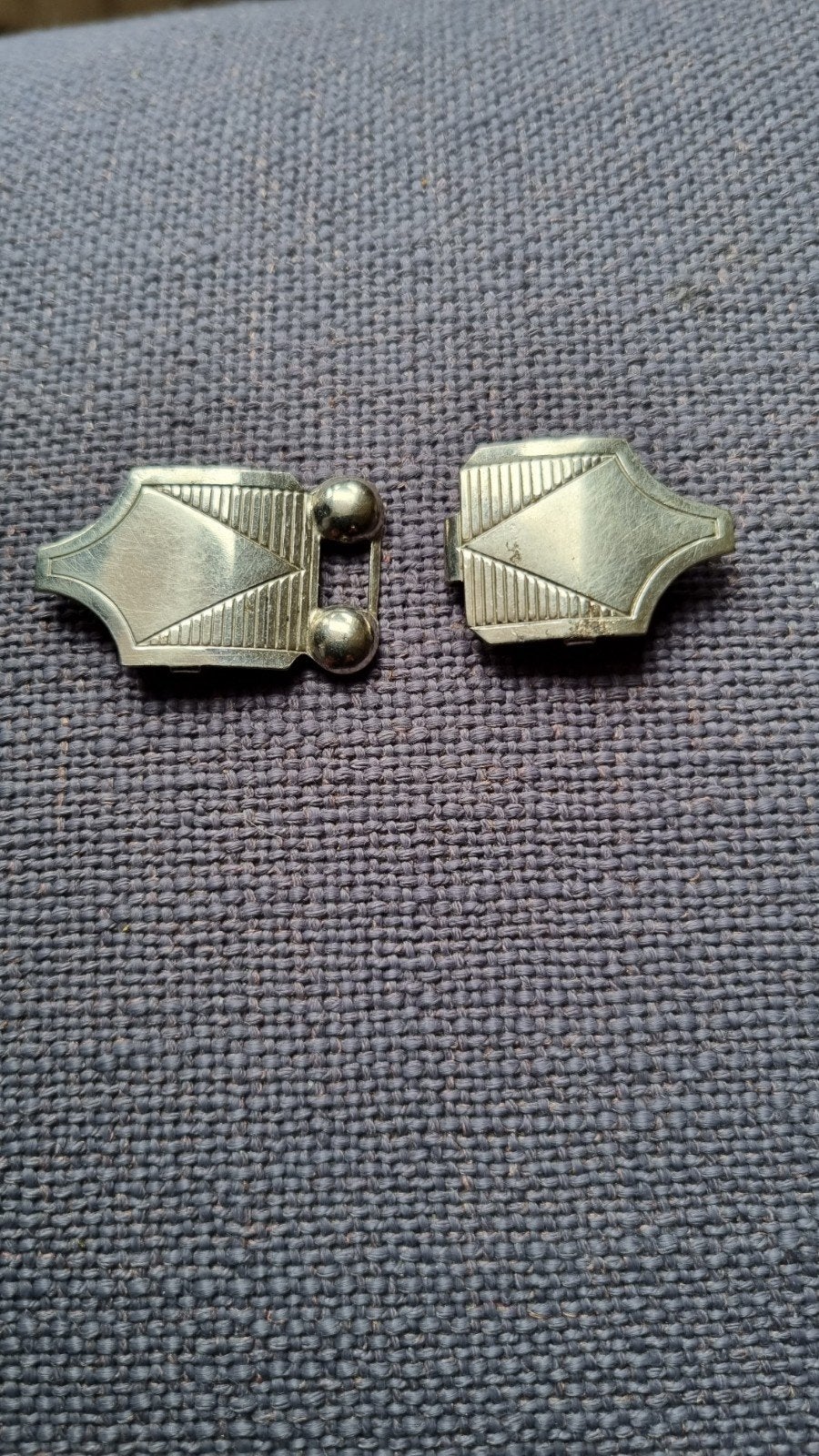 BROCANTE VINTAGE SLUITING GESP KLEDING RIEM KLEDING, Antiek en Kunst, Ophalen of Verzenden